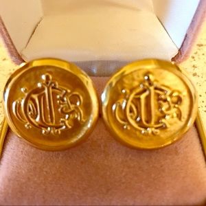 Authentic Vintage Christian Dior Clip Earrings